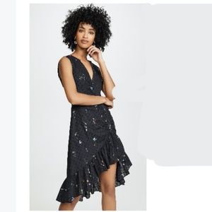 Parker floral hi-low dress size 8